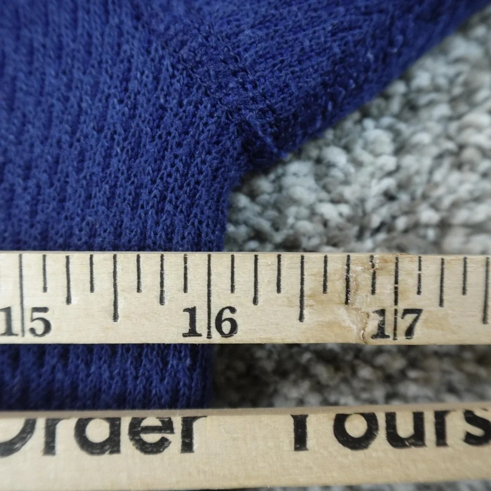 VTG JE Morgan Shirt Mens L Blue Waffle Knit Thermal Long Johns Underwear Top USA